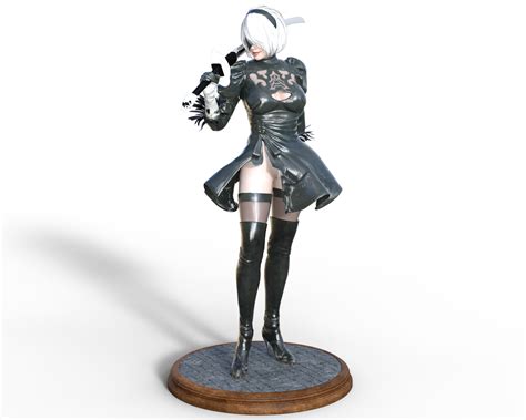 2B Nier Automata NSFW Model Figure STL for 3D Printing 3D